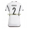 Original Fußballtrikot Deutschland Antonio Rudiger 2 Heimtrikot WM 2022 Für Damen